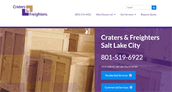 Desktop Screenshot of cratersandfreighterssaltlakecity.com